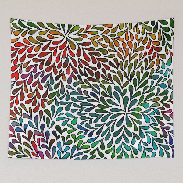 Item preview, Chromatic Burst: Abstract Multicolored Leaves designed and sold by GAP90.