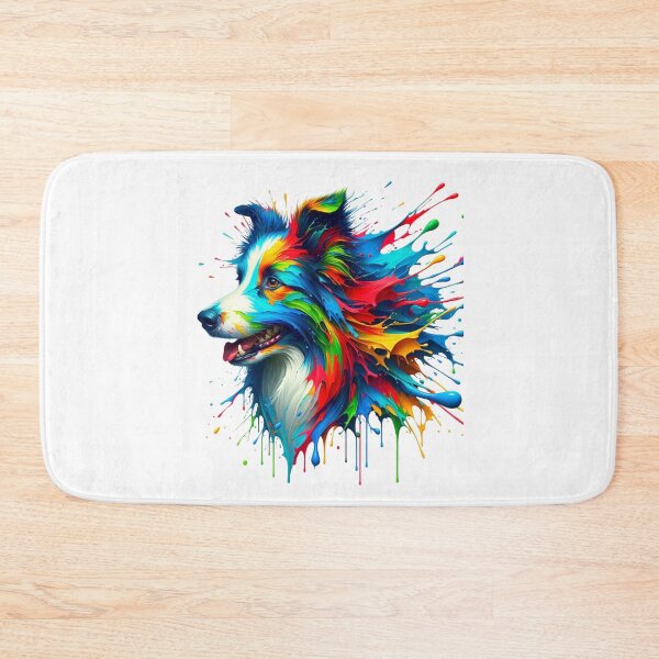 Item preview, Paint Dripped Border Collie  designed and sold by CharmStudio.
