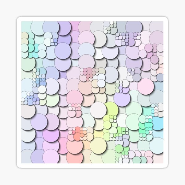 Pastel Circles Sticker