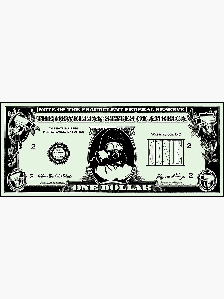 Orwellian Dollar by T-shirtprison