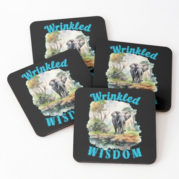 Item preview, Wrinkled Wisdom. funny elephant designed and sold by ElephantVibes.