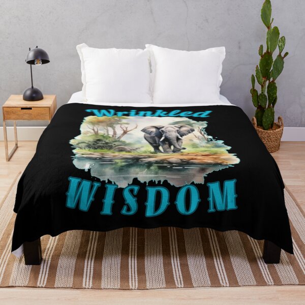 Item preview, Wrinkled Wisdom. funny elephant designed and sold by ElephantVibes.
