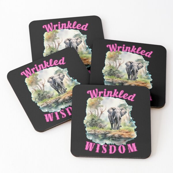 Item preview, Wrinkled Wisdom. elephant head designed and sold by ElephantVibes.