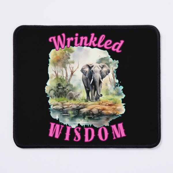 Item preview, Wrinkled Wisdom. elephant head designed and sold by ElephantVibes.