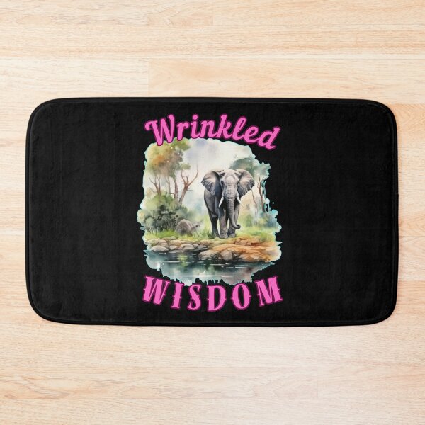 Item preview, Wrinkled Wisdom. elephant head designed and sold by ElephantVibes.