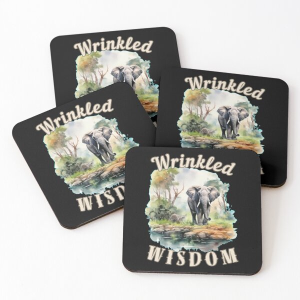 Item preview, Wrinkled Wisdom. elephant face designed and sold by ElephantVibes.