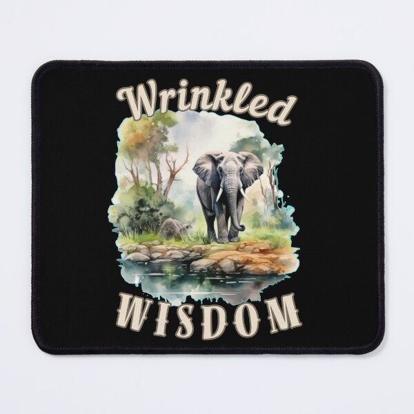 Item preview, Wrinkled Wisdom. elephant face designed and sold by ElephantVibes.
