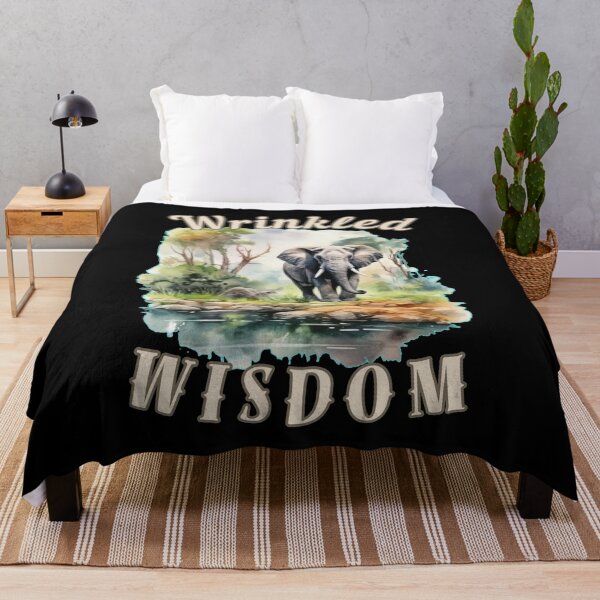 Item preview, Wrinkled Wisdom. elephant face designed and sold by ElephantVibes.