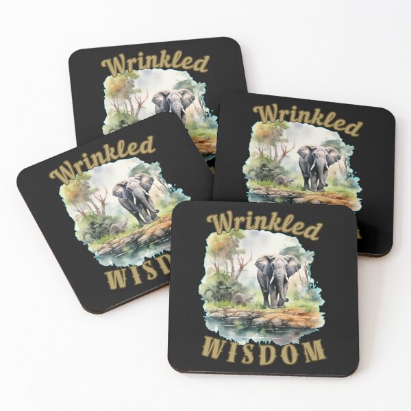 Item preview, Wrinkled Wisdom. elephant portrait designed and sold by ElephantVibes.