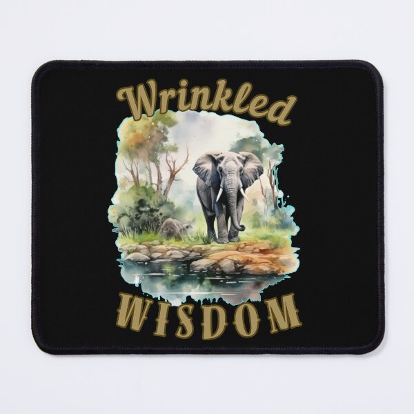 Item preview, Wrinkled Wisdom. elephant portrait designed and sold by ElephantVibes.