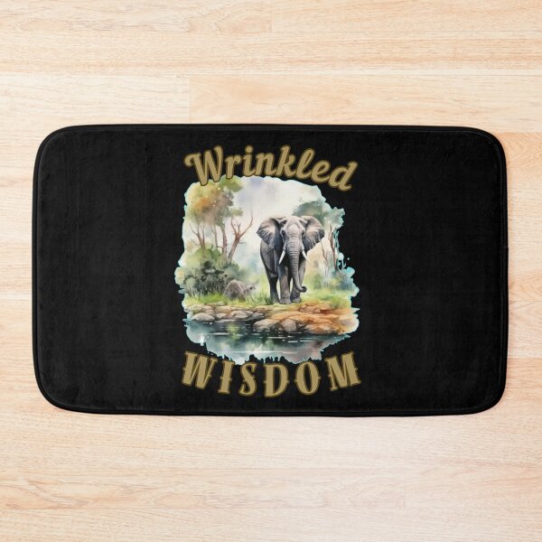 Item preview, Wrinkled Wisdom. elephant portrait designed and sold by ElephantVibes.