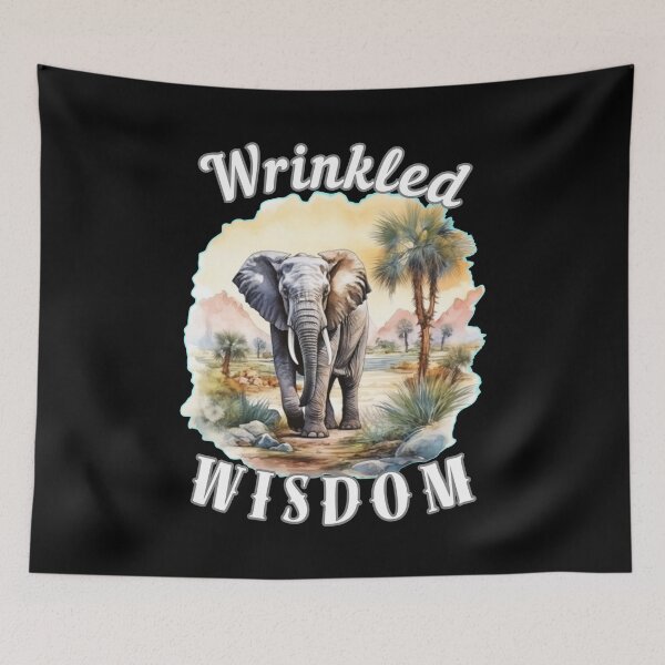 Item preview, Wrinkled Wisdom. surreal elephant designed and sold by ElephantVibes.