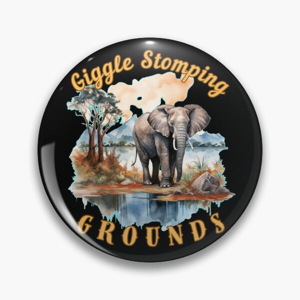 Item preview, Giggle Stomping Grounds. elephant lover designed and sold by ElephantVibes.