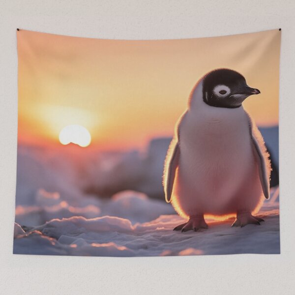 Item preview, Penguin At Sunset designed and sold by TheAnimalZ00.