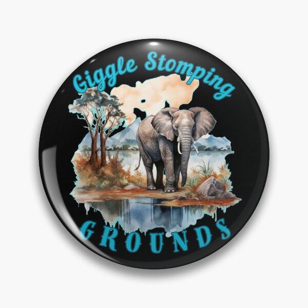 Item preview, Giggle Stomping Grounds. funny elephant designed and sold by ElephantVibes.