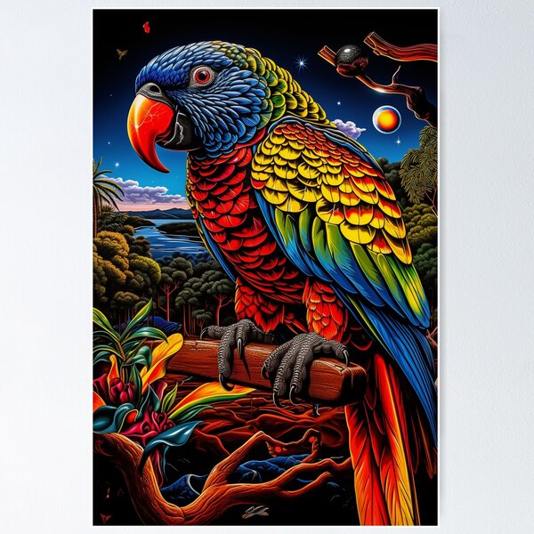 Item preview, Luminous Lorikeet designed and sold by robertmullineux.