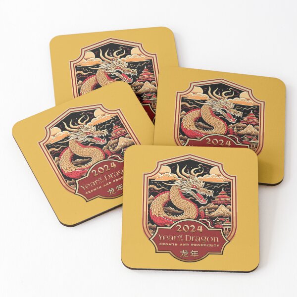 Item preview, 2024 Year of the Dragon - Lunar New Year designed and sold by ColourfulTimes.