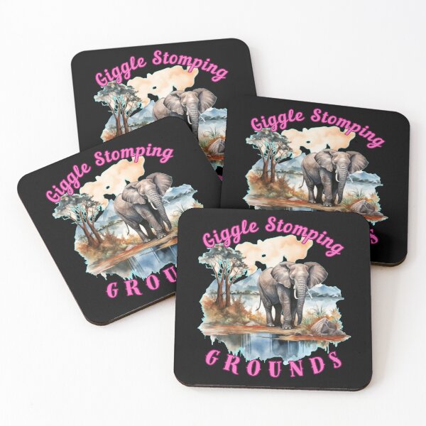 Item preview, Giggle Stomping Grounds. elephant head designed and sold by ElephantVibes.