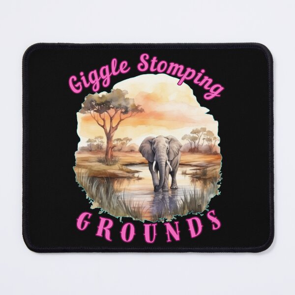 Item preview, Giggle Stomping Grounds. elephant saying designed and sold by ElephantVibes.
