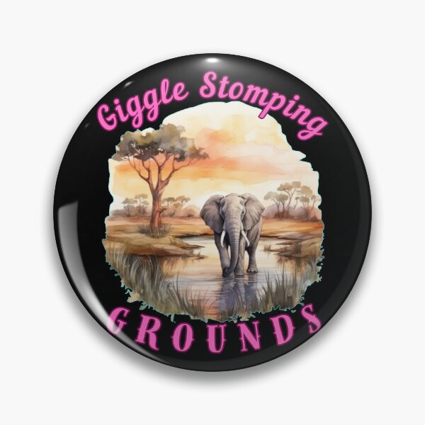 Item preview, Giggle Stomping Grounds. elephant saying designed and sold by ElephantVibes.