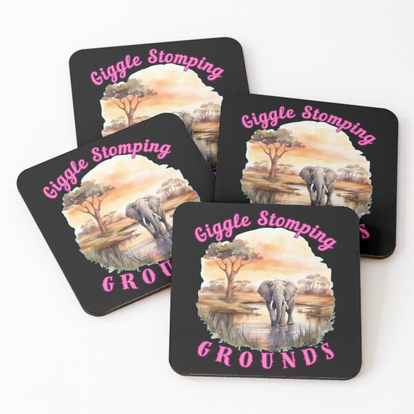 Item preview, Giggle Stomping Grounds. elephant saying designed and sold by ElephantVibes.
