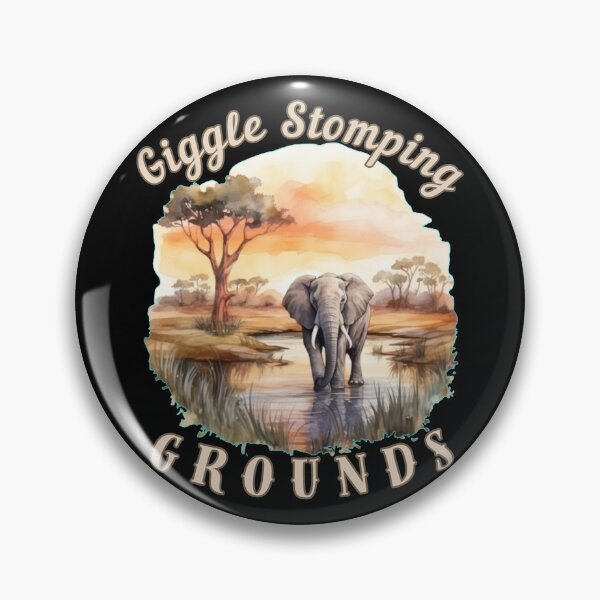 Item preview, Giggle Stomping Grounds. elephant quote designed and sold by ElephantVibes.