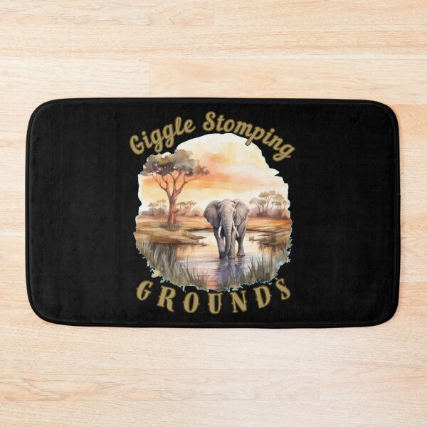 Artikelvorschau, Giggle Stamping Grounds. Blumenelefant entworfen und verkauft von ElephantVibes.