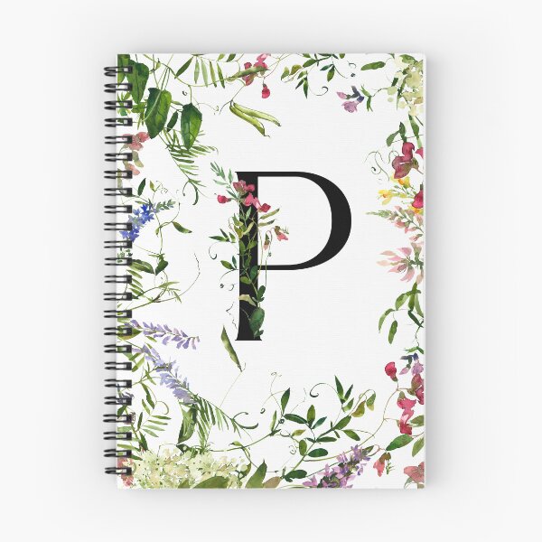 Item preview, Letra P Flores De Verano designed and sold by WildAliceArt.