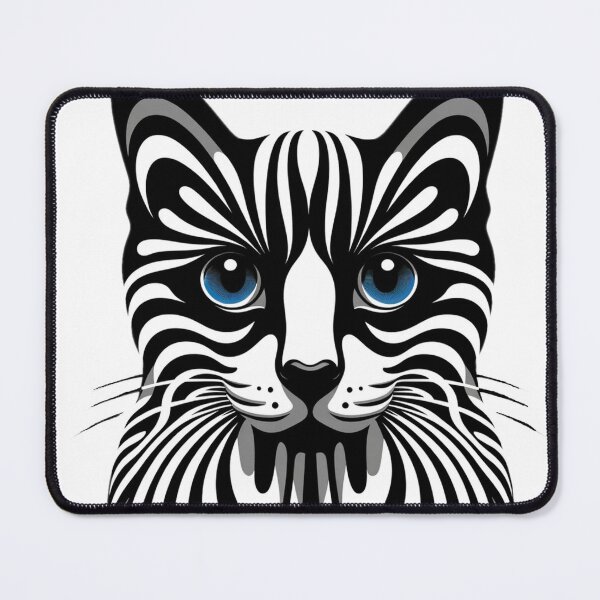 Item preview, Siamese cat in the 1960s Op Art style designed and sold by hiddenlayers.