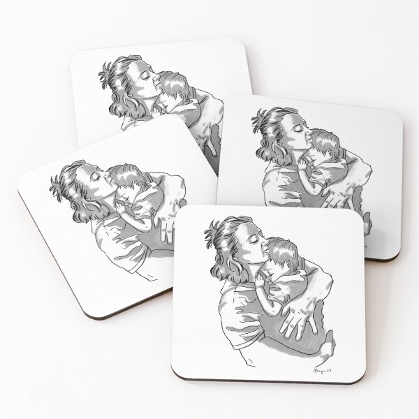 Item preview, Mother and Child - Black and Gray designed and sold by LivingstonLine.