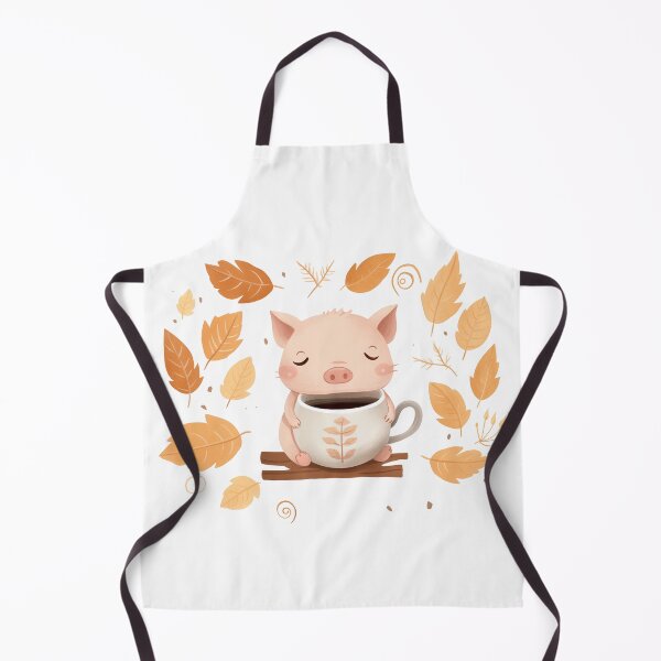 Item preview, Relaxed Mini Pig Drinking Coffee designed and sold by CamGO.