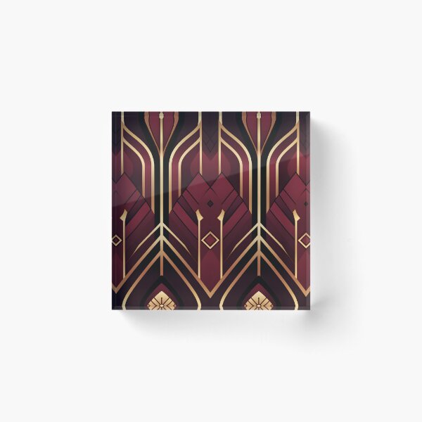 Burgundy Majesty Acrylic Block