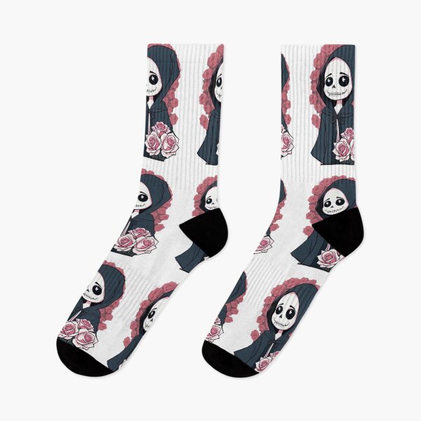 Item preview, Cute Grim Reaper With Roses designed and sold by TheDarkWardrobe.