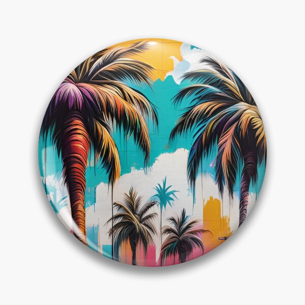 Item preview, Colorful graffiti Palm Trees designed and sold by DisneyKrayzie.
