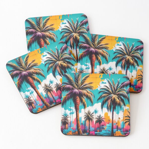 Item preview, Colorful graffiti Palm Trees designed and sold by DisneyKrayzie.