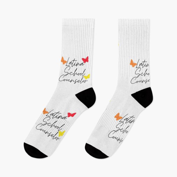 Item preview, Latina School Counselor with Red, Orange, Yellow Butterflies designed and sold by SMillustrations.