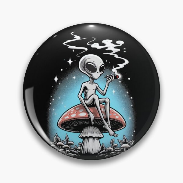 Item preview, Extraterrestrial Expedition: Discover Alien Serenity with Our Mushroom Explorer T-Shirt designed and sold by American Artist Designs.