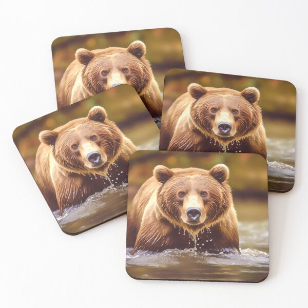 Item preview, Brown Bear In The Water designed and sold by TheAnimalZ00.