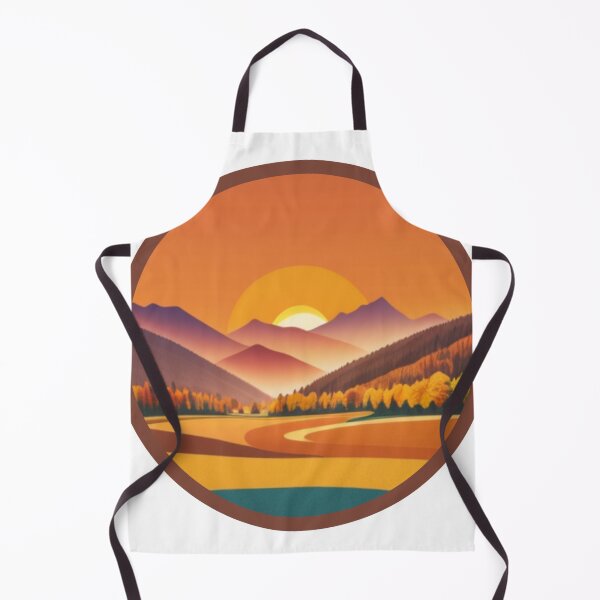 Item preview, sunset moutains retro designed and sold by soulsurferart.
