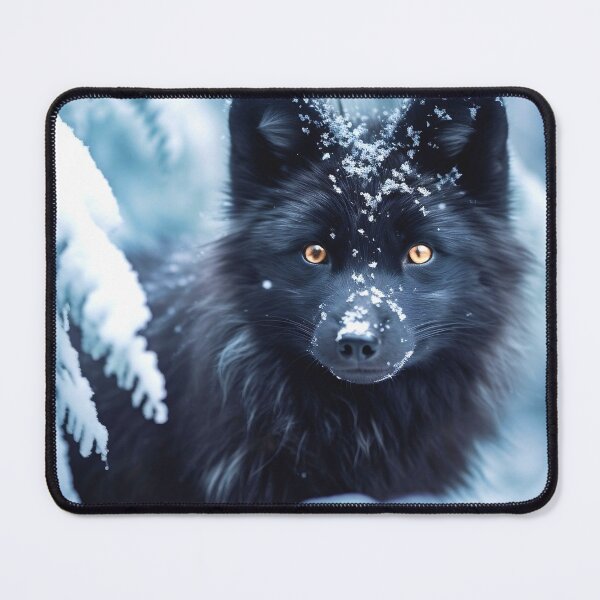Item preview, Black Wolf Cub In The Snow designed and sold by TheAnimalZ00.