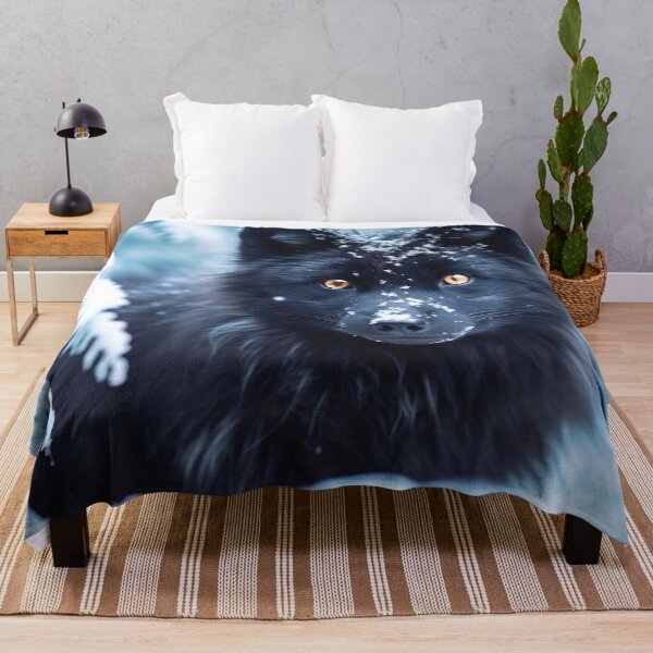 Item preview, Black Wolf Cub In The Snow designed and sold by TheAnimalZ00.