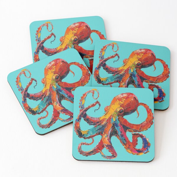 Item preview, Octopus - Colorful Acrylic Art designed and sold by HausKatz.