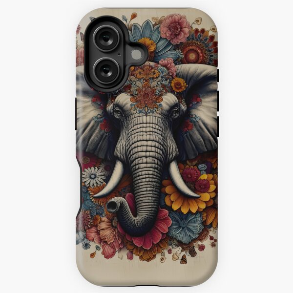 Item preview, Elephant in the sea of flowers designed and sold by Wallisart.