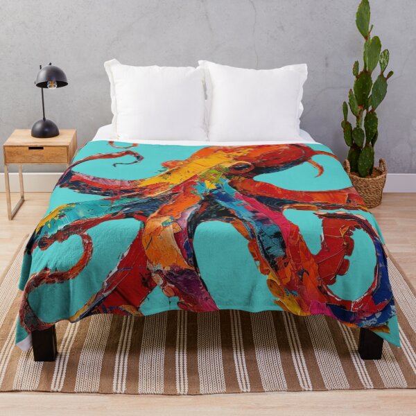 Item preview, Octopus - Colorful Acrylic Art designed and sold by HausKatz.