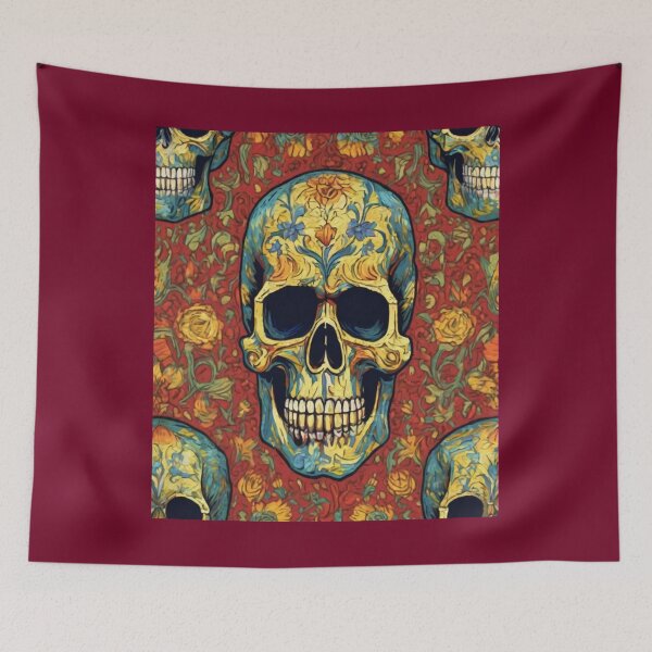 Item preview, "Vibrant Mexican Skull Art: A Colorful Celebration" designed and sold by Artisticanvas.