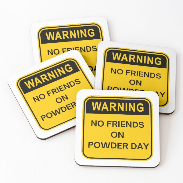 Item preview, no friends on powder day designed and sold by soulsurferart.