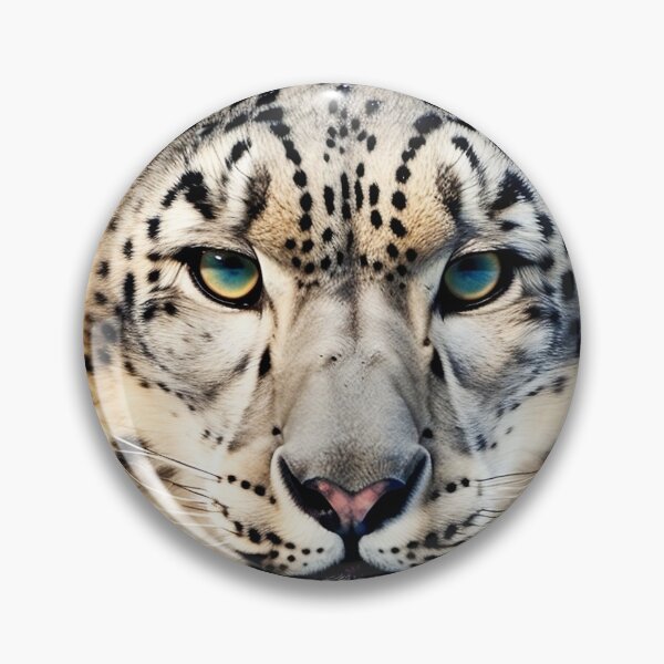Item preview, Snow Leopard Face designed and sold by TheAnimalZ00.