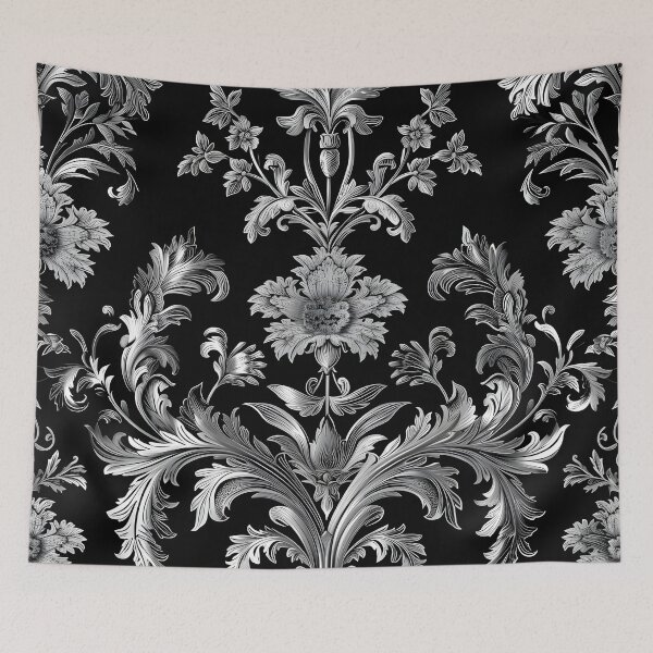 Item preview, gothic floral tapestry print designed and sold by dcrc.