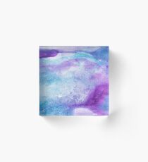 Amethyst watercolor Acrylic Block