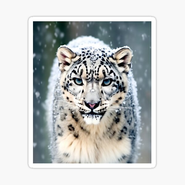 Snow Leopard sticker – Big Moods